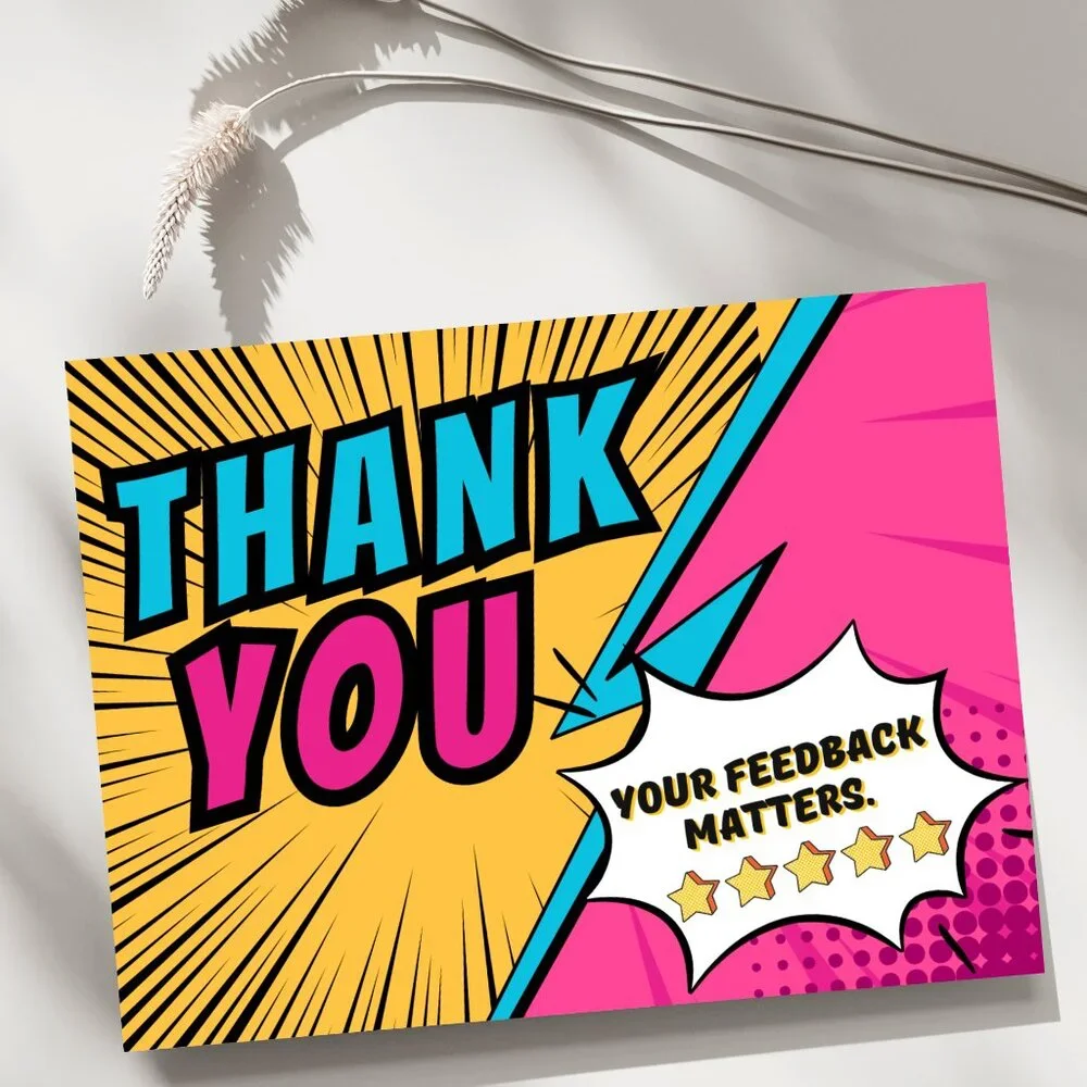 50 Thank You Cards 4 x 3